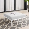 Modway Harmony Sunbrella® Outdoor Patio Aluminum Ottoman in Gray - Lifestyle