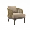 Modway Meadow Outdoor Patio Armchair in Natural Taupe - Front Side Angle