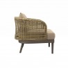 Modway Meadow Outdoor Patio Armchair in Natural Taupe - Side Angle