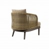 Modway Meadow Outdoor Patio Armchair in Natural Taupe - Back Side Angle