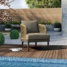Modway Meadow Outdoor Patio Armchair in Natural Taupe - Lifestyle