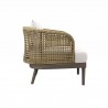 Modway Meadow Outdoor Patio Armchair in Natural White - Side Angle