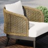 Modway Meadow Outdoor Patio Armchair in Natural White - Lifestyle