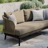 Modway Meadow Outdoor Patio Sofa in Natural Taupe - Lifestyle