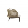 Modway Meadow Outdoor Patio Sofa in Natural White - Side Angle