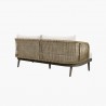 Modway Meadow Outdoor Patio Sofa in Natural White - Back Side Angle