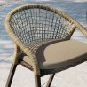 Modway Meadow Outdoor Patio Dining Chairs in Natural Taupe - Lifestyle