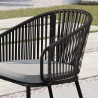 Modway Harbor Outdoor Patio Armchair - Charcoal Gray - Lifestyle