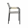 Modway Serenity Outdoor Patio Armchairs in Light Gray - Set of Two - Side Angle - Modway Serenity Outdoor Patio Armchairs in Light Gray - Set of Two - Side Angle
