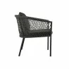 Modway Sailor Outdoor Patio Dining Armchair - Charcoal Charcoal - Side Angle - Modway Sailor Outdoor Patio Dining Armchair - Charcoal Charcoal - Side Angle