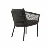 Modway Sailor Outdoor Patio Dining Armchair - Charcoal Charcoal - Back Side Angle - Modway Sailor Outdoor Patio Dining Armchair - Charcoal Charcoal - Back Side Angle