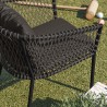 Modway Sailor Outdoor Patio Dining Armchair - Charcoal Charcoal - Lifestyle