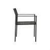 Modway Lagoon Outdoor Patio Dining Armchairs in Charcoal - Set of Two - Side Angle - Modway Lagoon Outdoor Patio Dining Armchairs in Charcoal - Set of Two - Side Angle