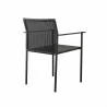 Modway Lagoon Outdoor Patio Dining Armchairs in Charcoal - Set of Two - Back Side Angle - Modway Lagoon Outdoor Patio Dining Armchairs in Charcoal - Set of Two - Back Side Angle