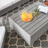 Modway Conway 4-Piece Outdoor Patio Wicker Rattan Furniture Set - White - Lifestyle 2