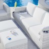 Modway Convene 4-Piece Outdoor Patio Set - Light Gray White - Lifestyle