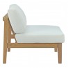 Modway Bayport 5 Piece Outdoor Patio Teak Set Chair Side