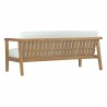 Modway Bayport 5 Piece Outdoor Patio Teak Set Loveset Back
