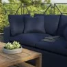 Modway Commix Overstuffed Outdoor Patio Loveseat in Navy - Lifestyle - Modway Commix Overstuffed Outdoor Patio Loveseat in Navy - Lifestyle