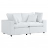 Modway Commix Sunbrella® Outdoor Patio Loveseat - White - Front Side Angle