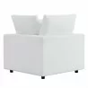 Modway Commix Sunbrella® Outdoor Patio Loveseat - White - Corner Chair in Back Angle - Modway Commix Sunbrella® Outdoor Patio Loveseat - White - Corner Chair in Back Angle