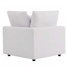Modway Commix Overstuffed Outdoor Patio Sofa - White - Corner Chair in Back Angle