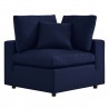 Modway Commix Sunbrella® Outdoor Patio Sofa - Navy - Corner Chair in Front Angle