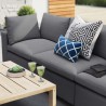 Modway Commix Sunbrella® Outdoor Patio Sofa in Gray - Lifestyle 2