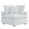 Modway Commix Sunbrella® Outdoor Patio Sofa in White - Corner Chair in Front Angle