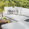 Modway Commix 4-Piece Outdoor Patio Sectional Sofa - White - Lifestyle
