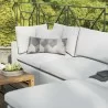 Modway Commix 4-Piece Outdoor Patio Sectional Sofa - White - Lifestyle - Modway Commix 4-Piece Outdoor Patio Sectional Sofa - White - Lifestyle