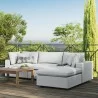 Modway Commix 4-Piece Outdoor Patio Sectional Sofa - White - Lifestyle - Modway Commix 4-Piece Outdoor Patio Sectional Sofa - White - Lifestyle