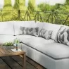 Modway Commix 5-Piece Outdoor Patio Sectional Sofa - White - Lifestyle - Modway Commix 5-Piece Outdoor Patio Sectional Sofa - White - Lifestyle