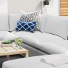 Modway Commix 7-Piece Sunbrella® Outdoor Patio Sectional Sofa - White - Lifestyle