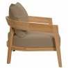 Modway Brisbane Teak Wood Outdoor Patio Armchair in Natural Light Brown - Side Angle - Modway Brisbane Teak Wood Outdoor Patio Armchair in Natural Light Brown - Side Angle