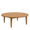 Modway Brisbane Teak Wood Outdoor Patio Coffee Table - Natural- - Front Side Angle