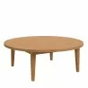 Modway Brisbane Teak Wood Outdoor Patio Coffee Table - Natural- - Front Side Angle - Modway Brisbane Teak Wood Outdoor Patio Coffee Table - Natural- - Front Side Angle