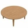 Modway Brisbane Teak Wood Outdoor Patio Coffee Table - Natural- - Front Side Top Angle - Modway Brisbane Teak Wood Outdoor Patio Coffee Table - Natural- - Front Side Top Angle