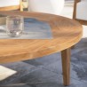 Modway Brisbane Teak Wood Outdoor Patio Coffee Table - Natural- - Lifestyle