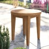 Modway Brisbane Teak Wood Outdoor Patio Side Table - Natural - Lifestyle