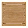 Modway Carlsbad Teak Wood Outdoor Patio Side Table - Natural - Top Angle - Modway Carlsbad Teak Wood Outdoor Patio Side Table - Natural - Top Angle