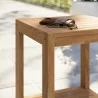 Modway Carlsbad Teak Wood Outdoor Patio Side Table - Natural - Lifestyle - Modway Carlsbad Teak Wood Outdoor Patio Side Table - Natural - Lifestyle