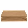 Modway Carlsbad Teak Wood Outdoor Patio Coffee Table - Natural - Front Angle - Modway Carlsbad Teak Wood Outdoor Patio Coffee Table - Natural - Front Angle
