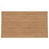 Modway Carlsbad Teak Wood Outdoor Patio Coffee Table - Natural - Top Angle - Modway Carlsbad Teak Wood Outdoor Patio Coffee Table - Natural - Top Angle