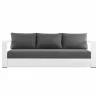 Modway Tahoe Outdoor Patio Powder-Coated Aluminum Sofa - White Charcoal - Front Angle - Modway Tahoe Outdoor Patio Powder-Coated Aluminum Sofa - White Charcoal - Front Angle