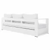 Modway Tahoe Outdoor Patio Powder-Coated Aluminum Sofa in White White - Back Side Angle - Modway Tahoe Outdoor Patio Powder-Coated Aluminum Sofa in White White - Back Side Angle
