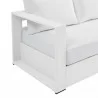 Modway Tahoe Outdoor Patio Powder-Coated Aluminum Sofa in White White - Seat Closeup Angle - Modway Tahoe Outdoor Patio Powder-Coated Aluminum Sofa in White White - Seat Closeup Angle