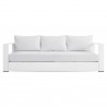 Modway Tahoe Outdoor Patio Powder-Coated Aluminum Sofa in White White - Front Angle