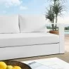 Modway Tahoe Outdoor Patio Powder-Coated Aluminum Sofa in White White - Lifestyle 2 - Modway Tahoe Outdoor Patio Powder-Coated Aluminum Sofa in White White - Lifestyle 2