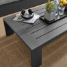 Modway Tahoe Outdoor Patio Powder-Coated Aluminum Coffee Table in Gray - Lifestyle